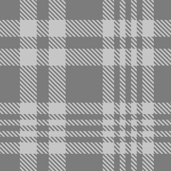Grey Tartan Plaid Pattern Seamless. Check fabric texture for flannel shirt, skirt, blanket
