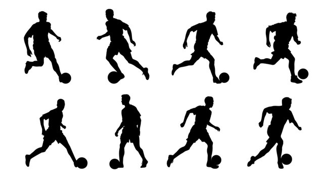 Soccer player silhouette