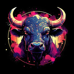 Zodiac Illustration Color Full Pop Art