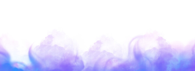 Vector isolated smoke PNG. Misty fog effect texture overlays for text or space. Isolated transparent background, fog, clouds.