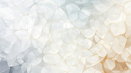 Clean white decoration meets organic Voronoi geometric art, perfect for contemporary aesthetics, created with Generative AI technology. - obrazy, fototapety, plakaty
