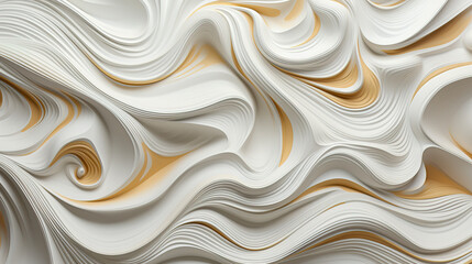 Obraz premium Clean white decoration meets organic Voronoi geometric art, perfect for contemporary aesthetics, created with Generative AI technology.