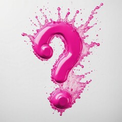 3d question mark icon sign or ask FAQ and QA answer solution information. 3d icon