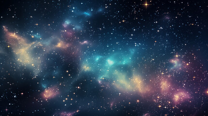 Nachthimmel mit Einblick in die Galaxie - obrazy, fototapety, plakaty