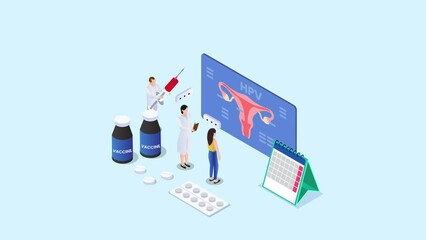 Tiny doctors examine uterus with magnifier to treat cervical cancer