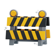 barrier 3D illustration