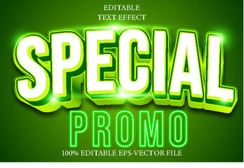 Special Promo Editable 3D Modern Style