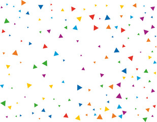 Rainbow Triangular Confetti