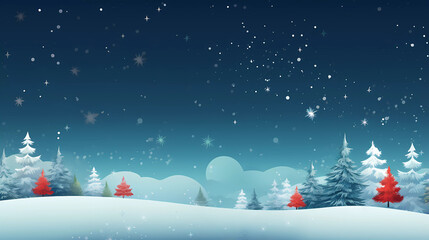 Fototapeta na wymiar Cosy Christmas Winter Card Background. Warm atmosphere illustration for holiday projects.