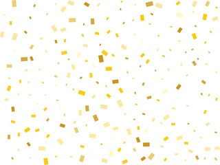 Raining Golden Rectangular Confetti