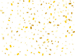 Raining Golden Rectangular Confetti