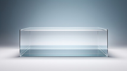Clear acrylic podium weightless.
