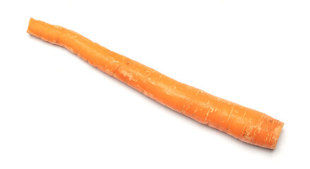 Old carrot isolated on a white background
