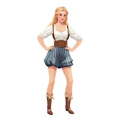 Fototapeta premium Lederhosen icon 