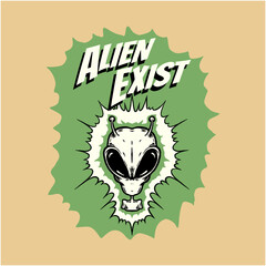 vector hand drawn space aliens
