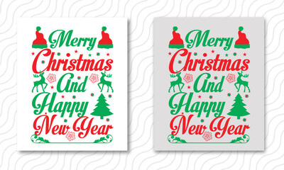 Merry Christmas hand lettering isolated. Vector illustration.