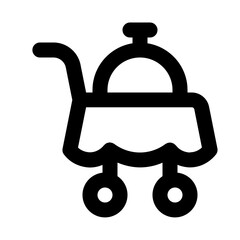 food delivery line icon
