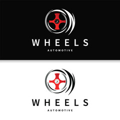 Vehicle Wheel Service Logo, Simple Modern Design Automotive Maintenance Repair, Vector Templet