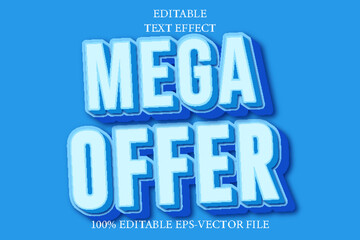 Mega Offer Editable 3D Emboss Style