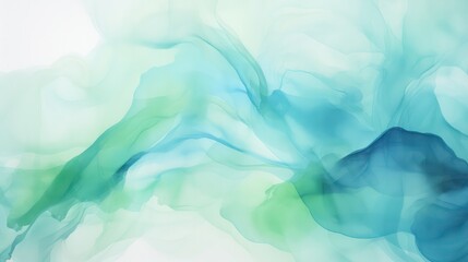 Obraz premium Soothing tones of blue, green, and teal in this abstract watercolor pattern. The blend of colors creates a colorful art background and template.