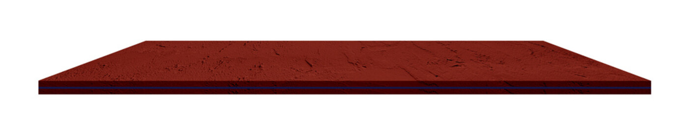 Shelf Red Shelves Empty Bookshelf Wall 3d Isolated Display Background Stage Product Floor Pastel Shadow Brick Marble Mockup Store Supermarket Retail Rack Shop Market Room Podium Stand Bg Gradient Dark