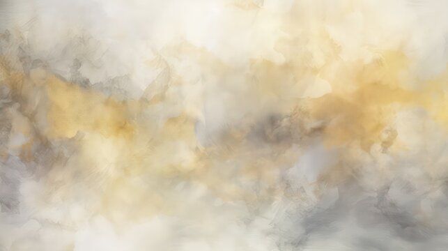 Light gold and gray abstract watercolor pattern, featuring shades of olive. This unique art background, with its dirty and grunge texture.