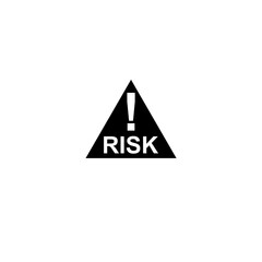 Risk icon isolated on white background 