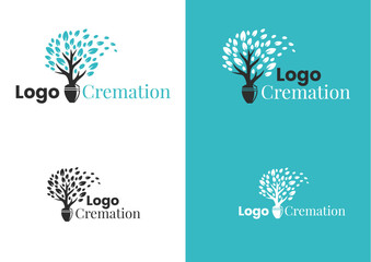 Vector cremation logo design