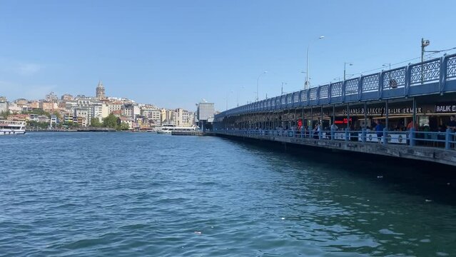 A view from Eminonu, one of the most touristic areas of Istanbul