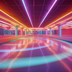Retro Roller Skating Rink Y2K Vibes