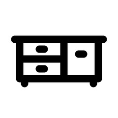 tv cabinet line icon