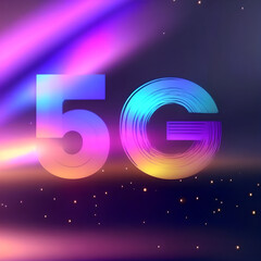 5G background design. 5G, Internet, Speed, Connection, Network, Wireless, Technology vector illustration. Generative AI.
