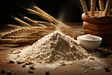 Organic wheat flour