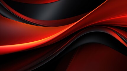 Abstract red and black wave background wallpaper illustration