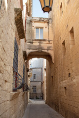 Fototapeta na wymiar Places and landscapes of the city of Mdina, Malta