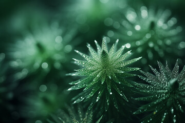Get ready for the holidays with a Christmas tree macro background.