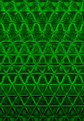 triangular mosaic wide format vivid  green 