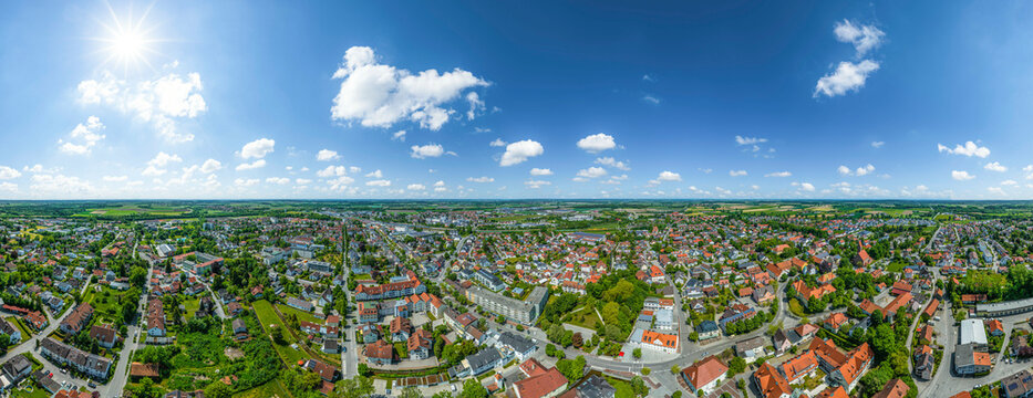 Buchloe in Mittelschwaben, 360 Grand Rundblick