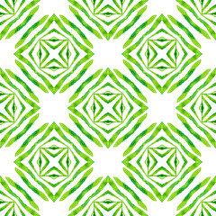 Tropical seamless pattern. Green elegant boho