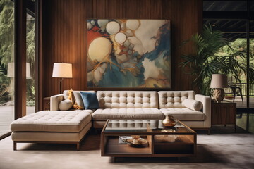 living room with a sofa