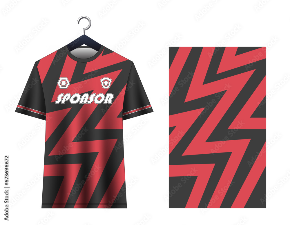 Poster Football soccer jersey vectors design template