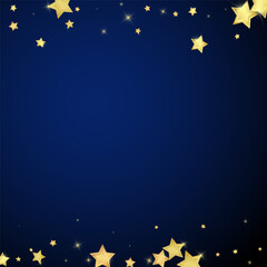 Magic stars vector overlay.  Gold stars scattered