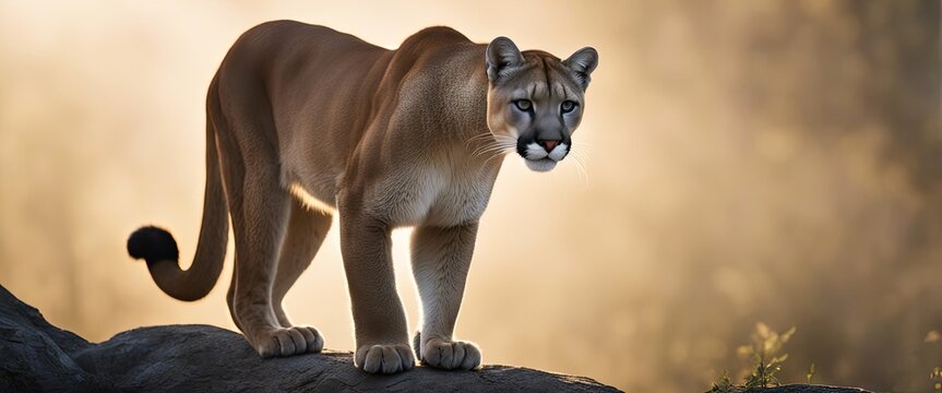 Mountain Lion Photography Stock Photos cinematic, wildlife, mountain lion, for home decor, wall art, posters, game pad, canvas, wallpaper