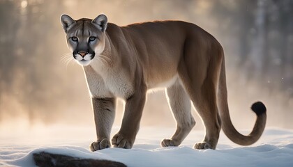 Mountain Lion Photography Stock Photos cinematic, wildlife, mountain lion, for home decor, wall art, posters, game pad, canvas, wallpaper