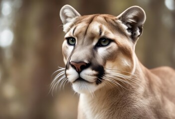 Obraz premium Mountain Lion Photography Stock Photos cinematic, wildlife, mountain lion, for home decor, wall art, posters, game pad, canvas, wallpaper