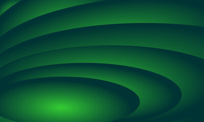 Abstract dark green circle background design vector