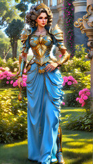 Fototapeta premium 3d surreal design with ultra details, colorful generative art, shiny colors with HDR, surreal painting art