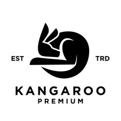 Kangaroo Logo icon design illustration