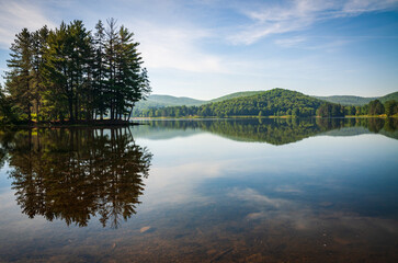 Quaker Lake at Allegany State Park in New York State