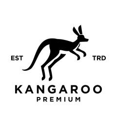 Kangaroo Logo icon design illustration